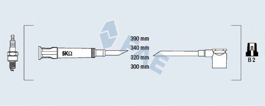 FAE 85950 Комплект дротів запалювання