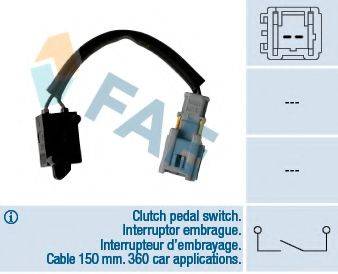 FAE 24907 Вимикач, привід зчеплення (Tempomat); Вимикач, привід зчеплення (керування двигуном)