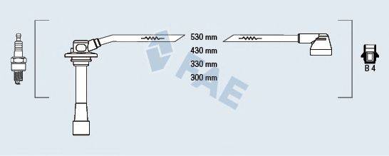 FAE 83262 Комплект дротів запалювання