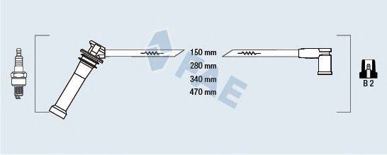 FAE 83263 Комплект дротів запалювання