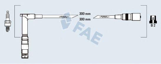 FAE 85051 Комплект дротів запалювання