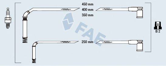 FAE 85126 Комплект дротів запалювання