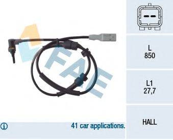 FAE 78086 Датчик, частота обертання колеса
