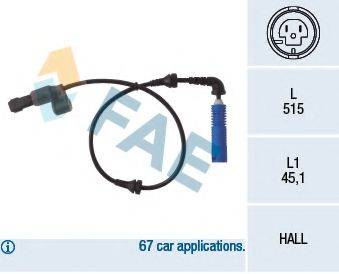 FAE 78033 Датчик, частота обертання колеса