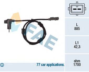 FAE 78091 Датчик, частота обертання колеса