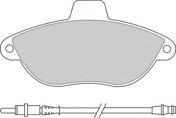 NECTO FD6684V Комплект гальмівних колодок, дискове гальмо