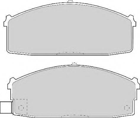 NECTO FD6569A Комплект гальмівних колодок, дискове гальмо