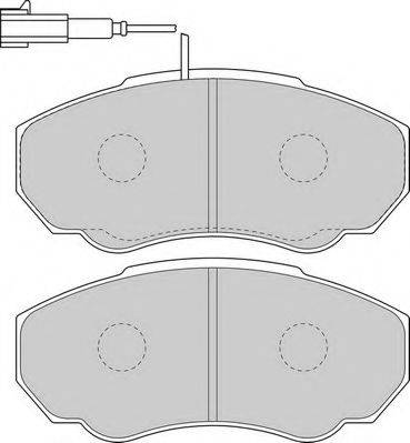 NECTO FD6895V Комплект гальмівних колодок, дискове гальмо