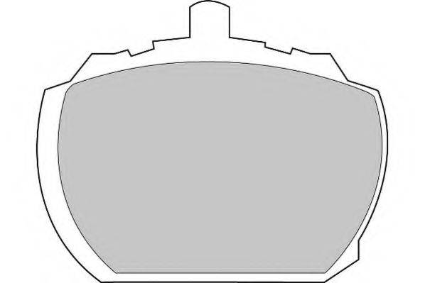 NECTO FD571N Комплект гальмівних колодок, дискове гальмо