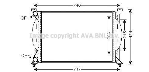 AVA QUALITY COOLING AI2201 Радіатор, охолодження двигуна