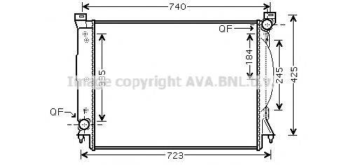 AVA QUALITY COOLING AI2245 Радіатор, охолодження двигуна