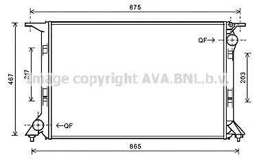 AVA QUALITY COOLING AI2331 Радіатор, охолодження двигуна