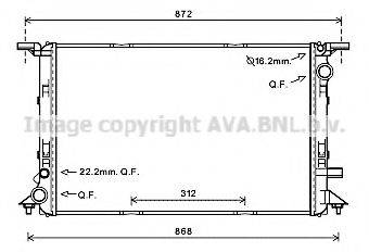 AVA QUALITY COOLING AI2363 Радіатор, охолодження двигуна