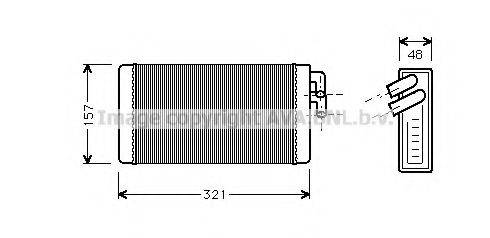 AVA QUALITY COOLING AI6052 Теплообмінник, опалення салону