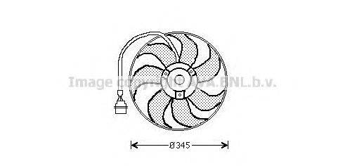 AVA QUALITY COOLING AI7509 Вентилятор, охолодження двигуна