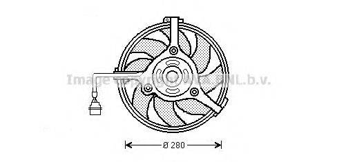 AVA QUALITY COOLING AI7510 Вентилятор, охолодження двигуна