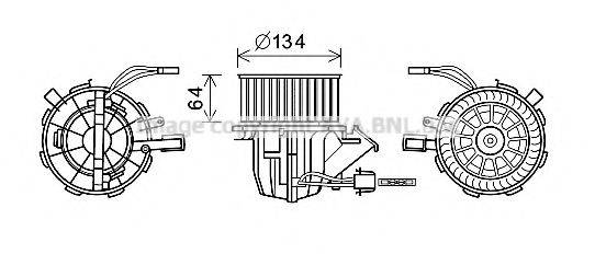 AVA QUALITY COOLING AI8392 Електродвигун, вентиляція салону