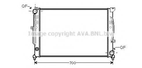 AVA QUALITY COOLING AIA2124 Радіатор, охолодження двигуна