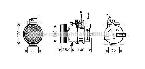 AVA QUALITY COOLING AIAK262 Компресор, кондиціонер