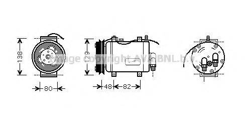 AVA QUALITY COOLING AIK228 Компресор, кондиціонер