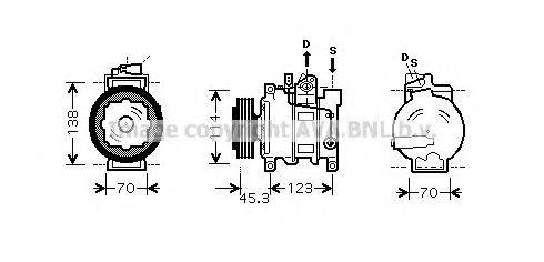 AVA QUALITY COOLING AIK276 Компресор, кондиціонер