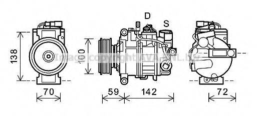 AVA QUALITY COOLING AIK338 Компресор, кондиціонер