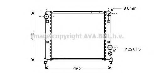 AVA QUALITY COOLING AL2026 Радіатор, охолодження двигуна