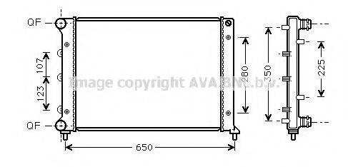 AVA QUALITY COOLING AL2078 Радіатор, охолодження двигуна