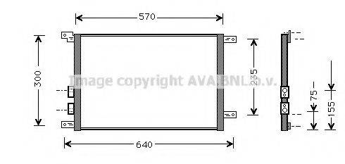 AVA QUALITY COOLING AL5070 Конденсатор, кондиціонер