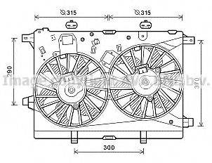 AVA QUALITY COOLING AL7517 Вентилятор, охолодження двигуна