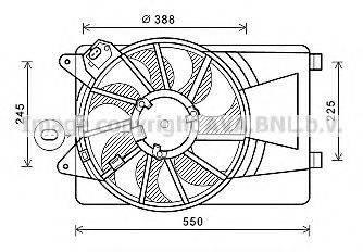 AVA QUALITY COOLING AL7518 Вентилятор, охолодження двигуна