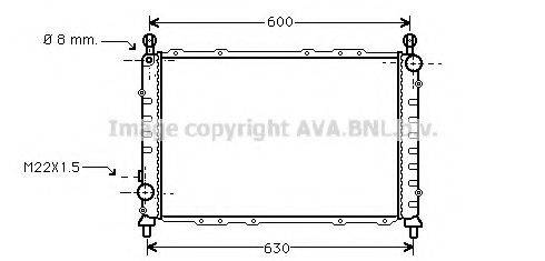 AVA QUALITY COOLING ALA2055 Радіатор, охолодження двигуна