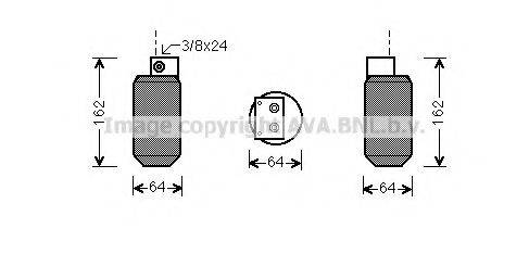 AVA QUALITY COOLING AUD036 Осушувач, кондиціонер