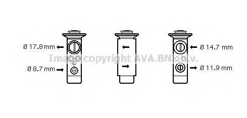 AVA QUALITY COOLING BW1239 Розширювальний клапан, кондиціонер