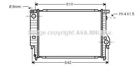 AVA QUALITY COOLING BW2047 Радіатор, охолодження двигуна