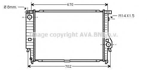 AVA QUALITY COOLING BW2102 Радіатор, охолодження двигуна