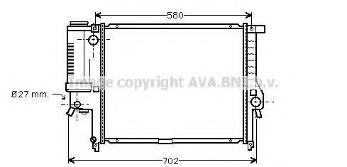 AVA QUALITY COOLING BW2140 Радіатор, охолодження двигуна