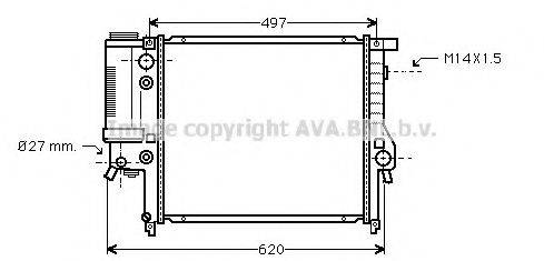 AVA QUALITY COOLING BW2146 Радіатор, охолодження двигуна