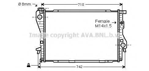 AVA QUALITY COOLING BW2176 Радіатор, охолодження двигуна