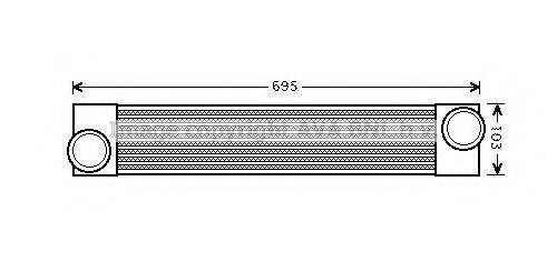 AVA QUALITY COOLING BW4346 Інтеркулер