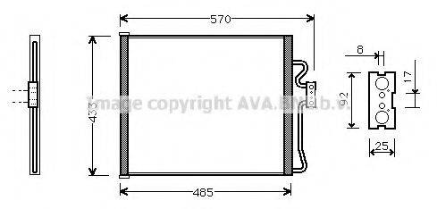 AVA QUALITY COOLING BW5185 Конденсатор, кондиціонер