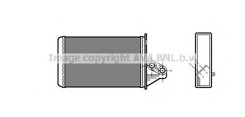 AVA QUALITY COOLING BW6189 Теплообмінник, опалення салону