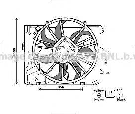 AVA QUALITY COOLING BW7528 Вентилятор, охолодження двигуна