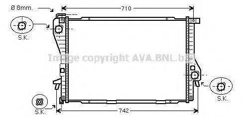 AVA QUALITY COOLING BWA2300 Радіатор, охолодження двигуна