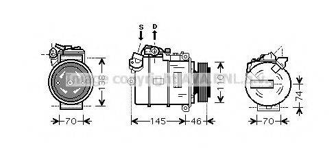 AVA QUALITY COOLING BWAK318 Компресор, кондиціонер