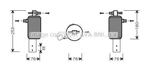 AVA QUALITY COOLING BWD079 Осушувач, кондиціонер