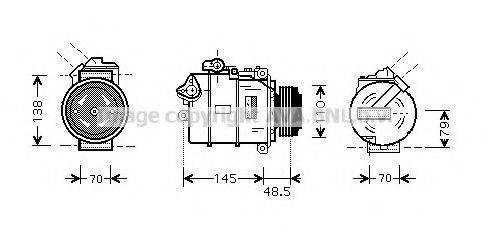 AVA QUALITY COOLING BWK309 Компресор, кондиціонер