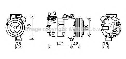 AVA QUALITY COOLING BWK390 Компресор, кондиціонер