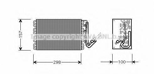 AVA QUALITY COOLING BWV308 Випарник, кондиціонер