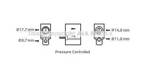 AVA QUALITY COOLING CN1220 Розширювальний клапан, кондиціонер